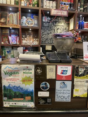 Counter  at French Bakery in Kathmandu