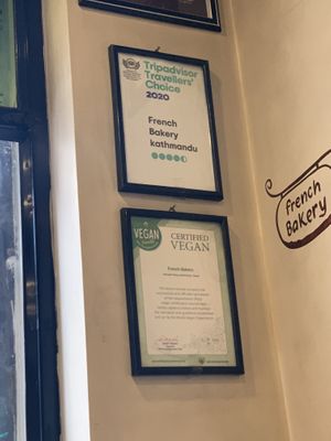 Really super food in Kathmandu   at French Bakery in Kathmandu