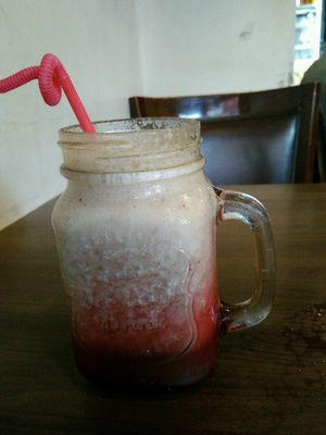 vegan shake at French Bakery in Kathmandu