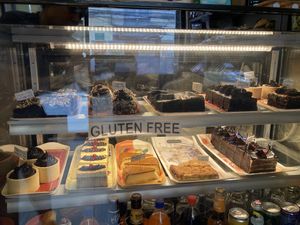 Vegan and gluten free desserts  at French Bakery in Kathmandu