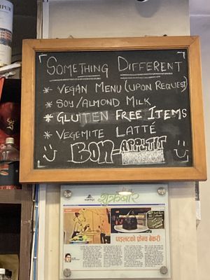   at French Bakery in Kathmandu