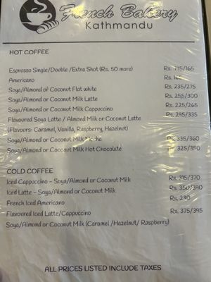   at French Bakery in Kathmandu