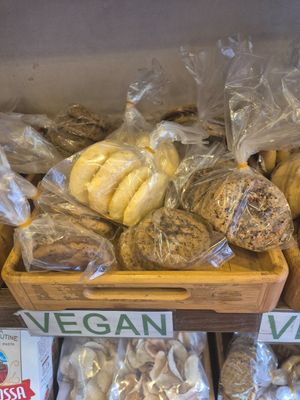Vegan cookies at French Bakery in Kathmandu