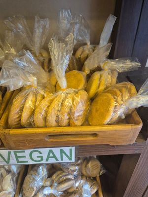 Vegan cookies at French Bakery in Kathmandu