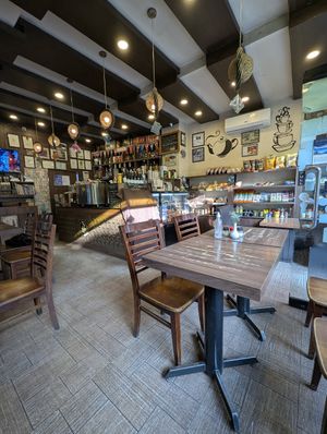 Inside at French Bakery in Kathmandu