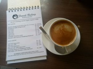 Great Americano at French Bakery in Kathmandu