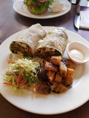 Mediterranean wrap at French Bakery in Kathmandu