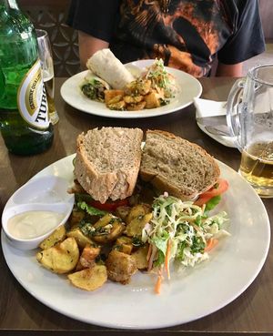 tofu sandwich at French Bakery in Kathmandu