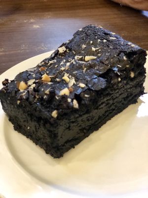 Vegan Brownie! at French Bakery in Kathmandu