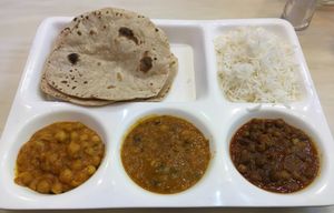 This evening's vegan set tray dinner at Namaste in Shenzhen