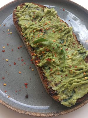 Avo and Vegemite on toast at Brew & Tucker in Frodsham