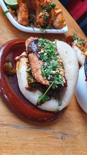 Fried tofu bao at The Pond in Brighton