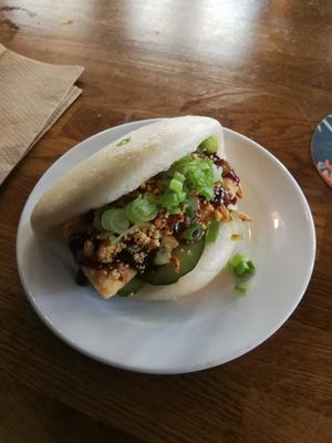 Taiwanese steamed bun at The Pond in Brighton