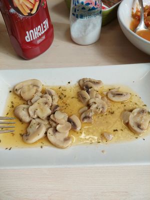 Garlic mushrooms . at The Corra Linn in Salou