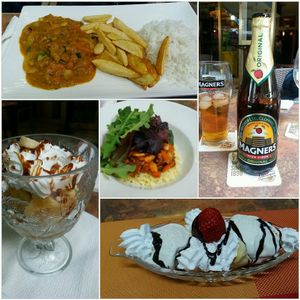 Nice vegan food at The Corra Linn in Salou