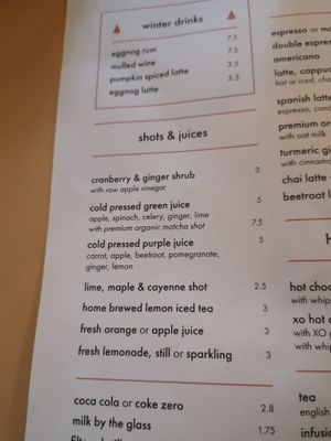 Juices at Where The Pancakes Are in South East London