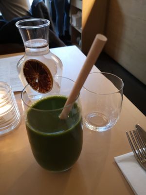 Green juice at Where The Pancakes Are in South East London