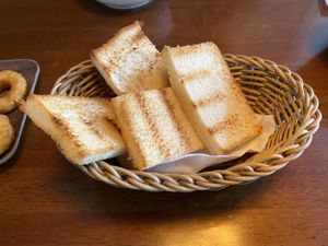 Toasted bread  at Veggie Wonderland in Taichung