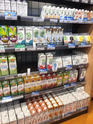 Mylks and vegan puddings at Kalcek - Smartinska in Ljubljana