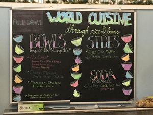 9 Feb 18 menu.  at The Full Bowl in Cedar Rapids