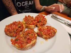 Bruschetta at Molino Pizzeria Ristorante in Montreux