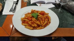 Penne all'arrabiata at Molino Pizzeria Ristorante in Montreux