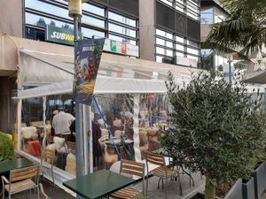 Winter garden at Molino Pizzeria Ristorante in Montreux