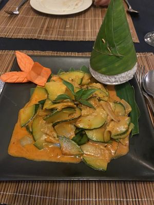 Coconut pumpkin chilli   at Bamboo Tree Lao Cooking School and Restaurant in Luang Prabang