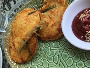 potato patties at Big Tree Cafe in Luang Prabang