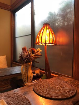 Vintage style interior  at NY Muffin in Tokyo