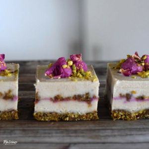 Raw Vegan Lemon Pistachio Cheesecake (GF) at Rawlicious Delicious in Gold Coast