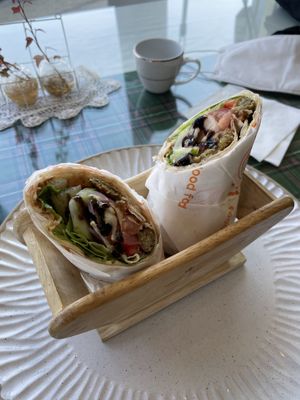 Falafel wrap  at Cafe Vege Bakery in Gyeongju