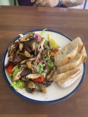 Mushroom salad   at Cafe Vege Bakery in Gyeongju