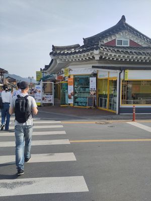 Outside at Cafe Vege Bakery in Gyeongju
