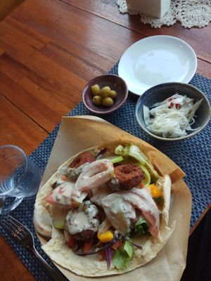 Falaffel at Cafe Vege Bakery in Gyeongju