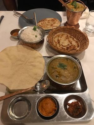 They have a vegan parantha too, which is uncommon.  at The South Indian - Vesterbrogade in Copenhagen
