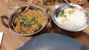 Mushroom masala - great! at The South Indian - Indian Aroma in Copenhagen