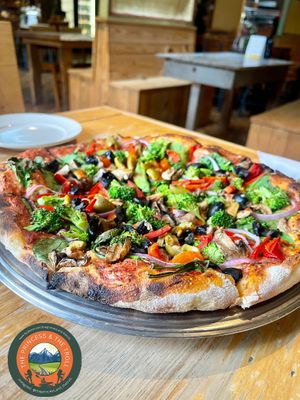 Vegan pizzaa  at Horn O Plenty in Bedford
