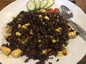 Vegan Fried rice at Blue Diamond in Chiang Mai