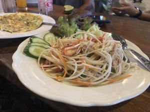 Papaya Salad at Blue Diamond in Chiang Mai