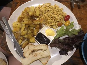 Vegan breakfast  at Blue Diamond in Chiang Mai