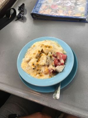 fruit soy yogurt at Blue Diamond in Chiang Mai