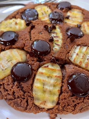 Choc and banana pancake at Blue Diamond in Chiang Mai