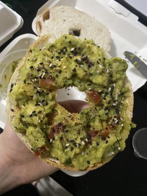 Bagel with Guacamole   at Blue Diamond in Chiang Mai