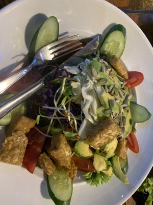 Tempeh salad  at Blue Diamond in Chiang Mai