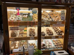 Baked goods (vegan products labelled)  #Veganuary at Blue Diamond in Chiang Mai