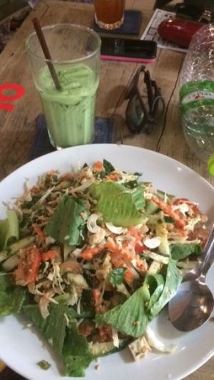 Vietnamese spicy Herb and vegetable salad at Blue Diamond in Chiang Mai