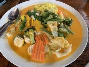 Thai red curry   at Blue Diamond in Chiang Mai