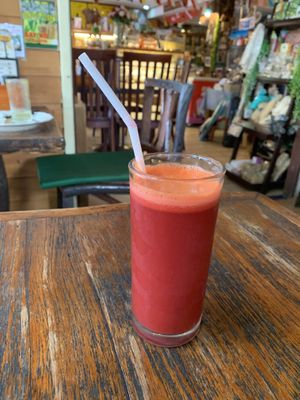 Beetroot juice   at Blue Diamond in Chiang Mai