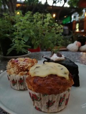 love their passion muffin at Blue Diamond in Chiang Mai